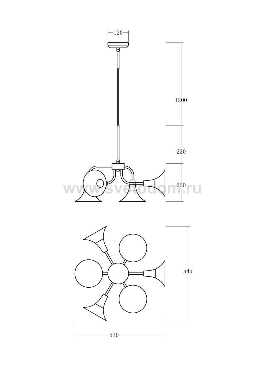 Подвесная люстра Vele Luce Grande VL2114L06