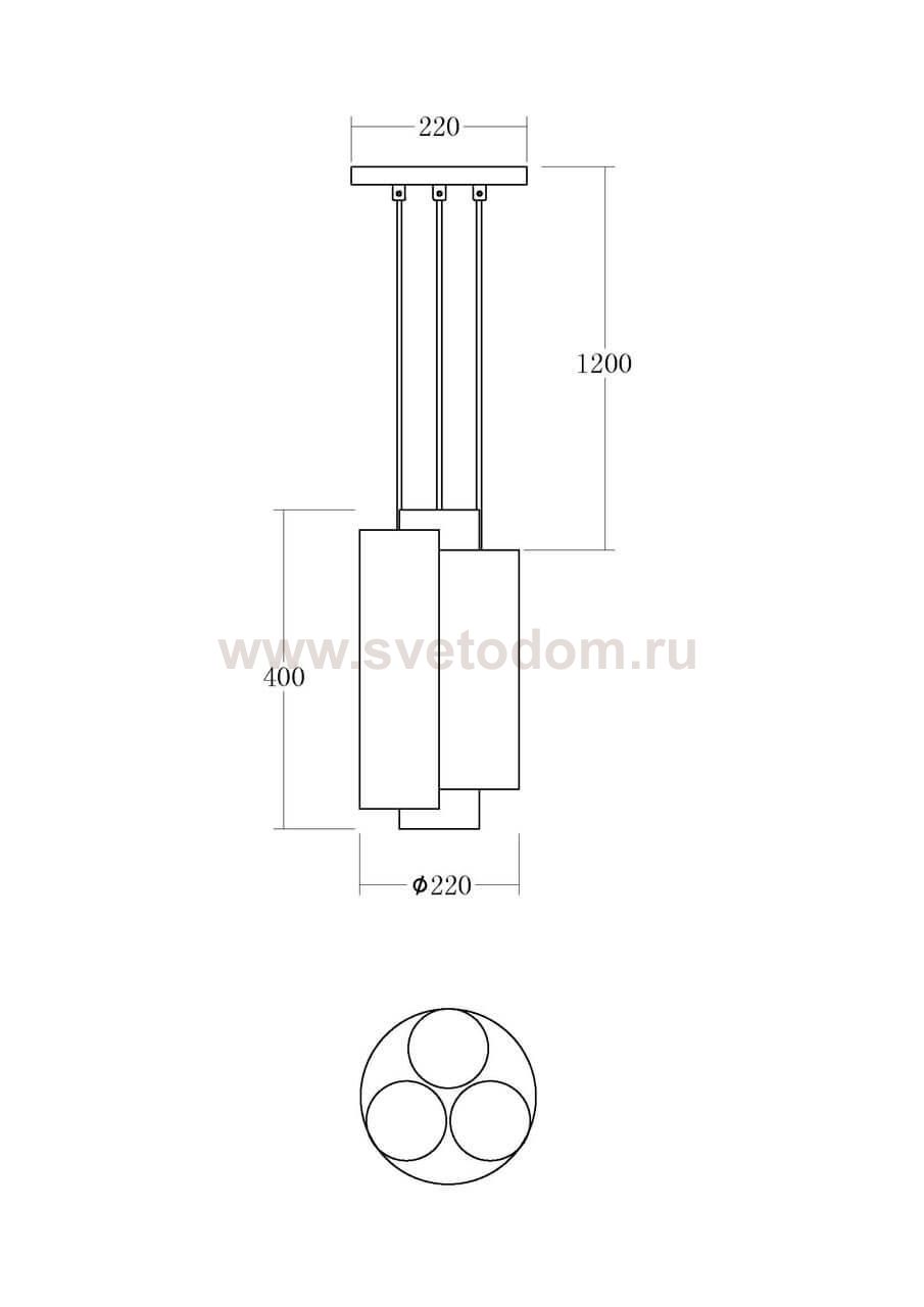 Подвесной светильник Vele Luce Miele VL2092P03