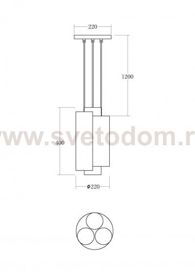 Подвесной светильник Vele Luce Miele VL2092P03