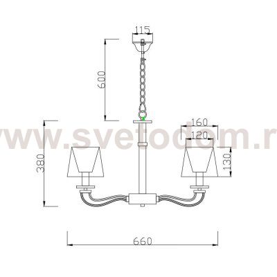Подвесная люстра Vele Luce Olimpia VL1764L05