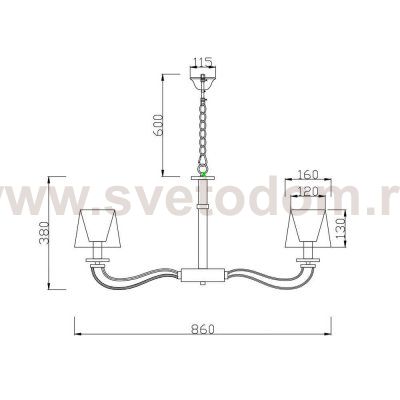 Подвесная люстра Vele Luce Olimpia VL1764L08