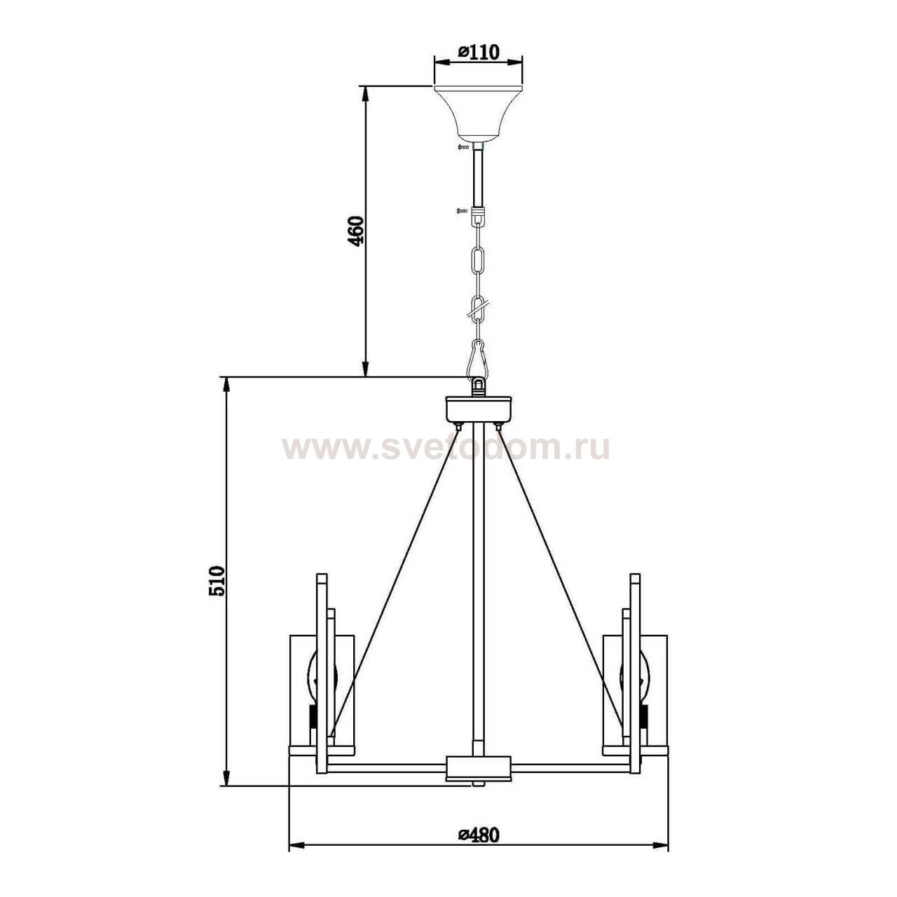 Подвесная люстра Vele Luce Oliver VL1462L03