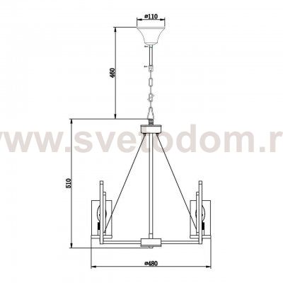 Подвесная люстра Vele Luce Oliver VL1462L03