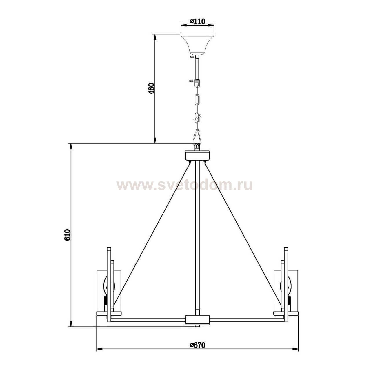 Подвесная люстра Vele Luce Oliver VL1462L06