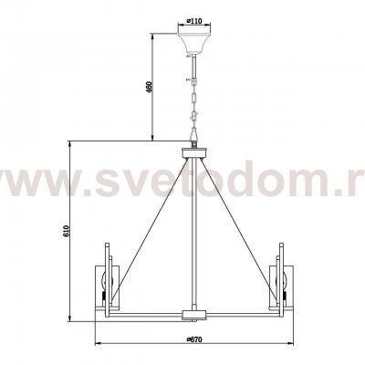 Подвесная люстра Vele Luce Oliver VL1462L06