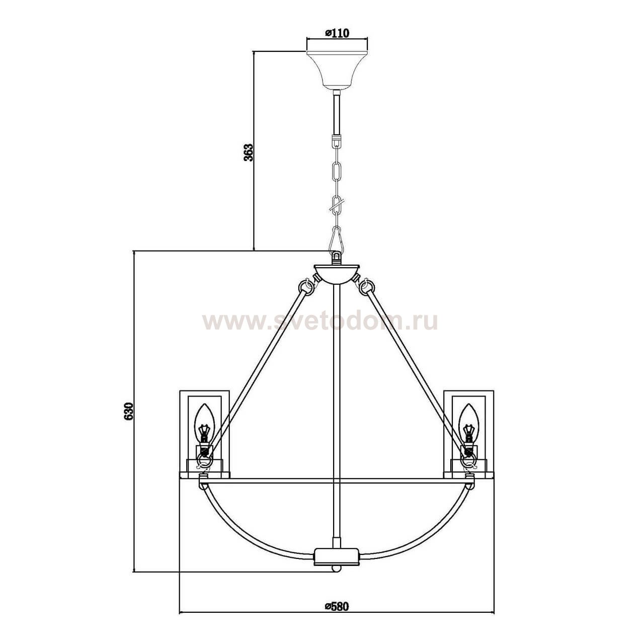 Подвесная люстра Vele Luce Sincero VL1375L05