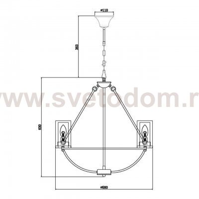 Подвесная люстра Vele Luce Sincero VL1375L05