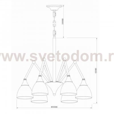 Подвесная люстра Vele Luce Squill VL1013L06