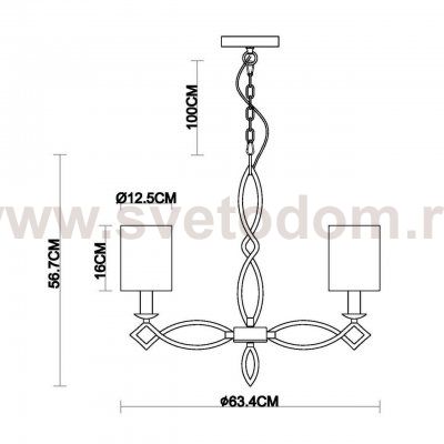 Подвесная люстра Vele Luce Vilucchio VL1084L05