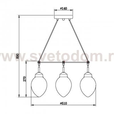 Подвесной светильник Vele Luce Focoso VL1392P03