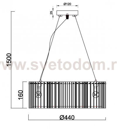 Подвесной светильник Vele Luce King VL2173P05
