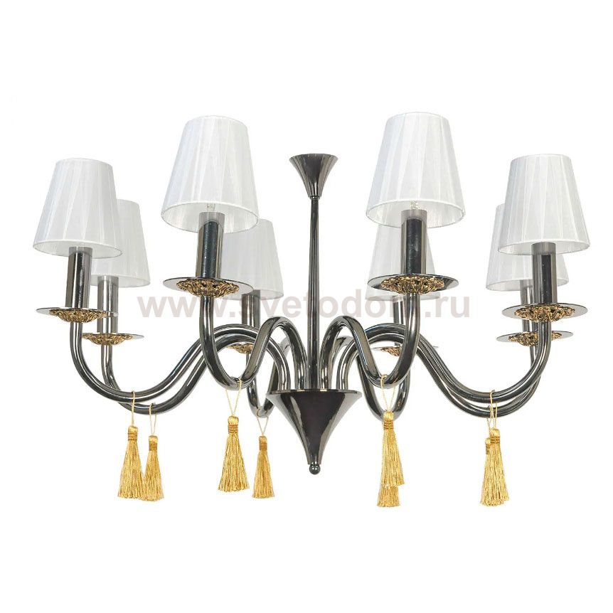 Подвесная люстра Arti Lampadari Pontone E 1.1.8 PB (с абажурами)