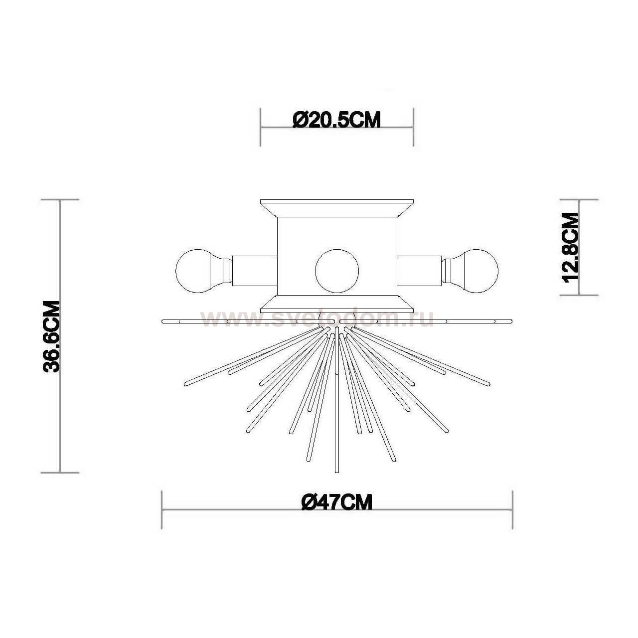 Потолочная люстра Vele Luce Aragonese VL1224L04
