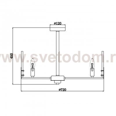 Потолочная люстра Vele Luce Aria VL1951L08