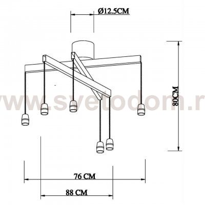 Потолочная люстра Vele Luce Avvenente VL1332L06
