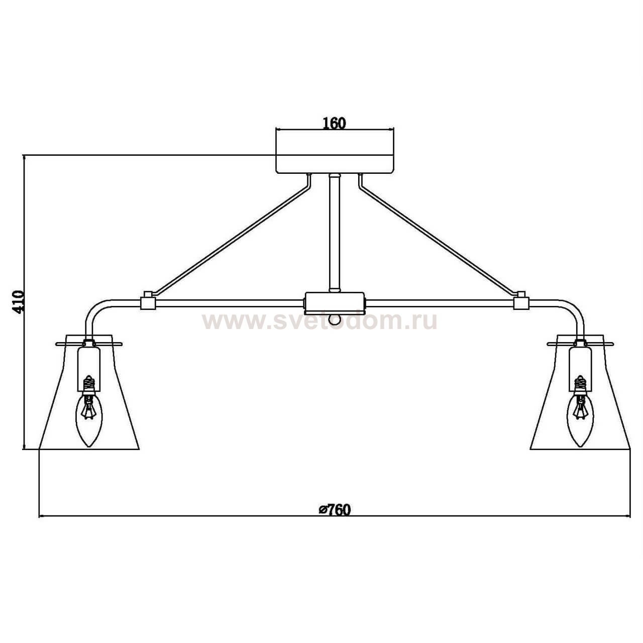Потолочная люстра Vele Luce Fedele VL1365L08