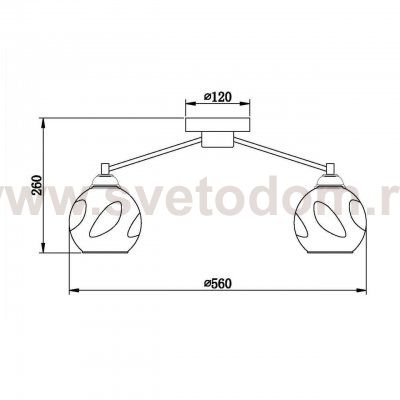 Потолочная люстра Vele Luce Furia VL1882L05