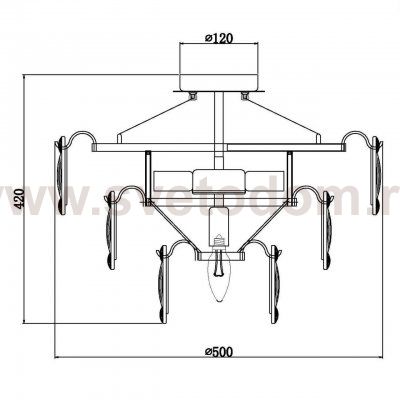 Потолочная люстра Vele Luce Orata VL1904L05