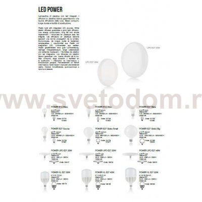 Лампочка Ideal lux LED POWER E27 10W GOCCIA 4000K