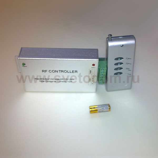 RF контроллер для лент RGB ZC-2000RC + пульт радиочастотный, 144W