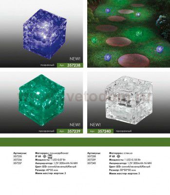 Уличный светильник Novotech 357240 TILE