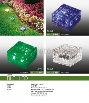 Уличный светильник Novotech 357242 TILE