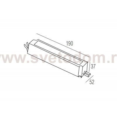 Источник питания AC/DC (LPV-100-24) LPV-100-24  37х192х54mm