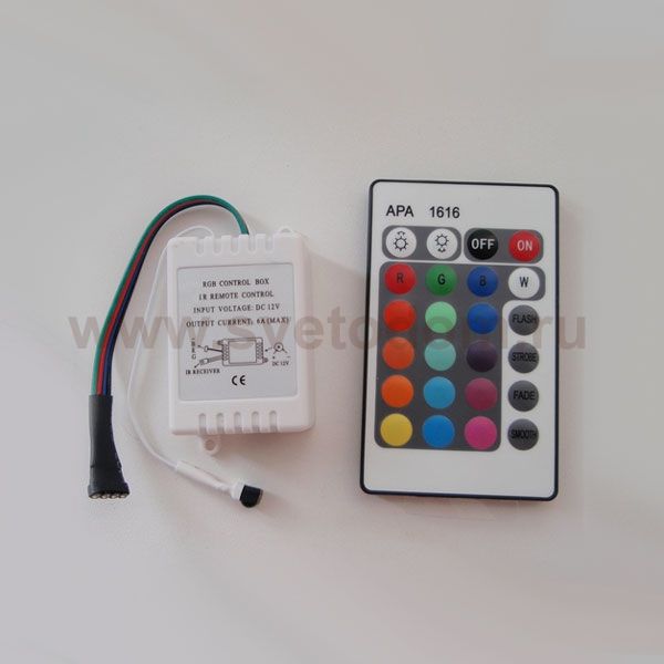 IR контроллер для лент RGB ZC-1000RC + ИК пульт, 72W