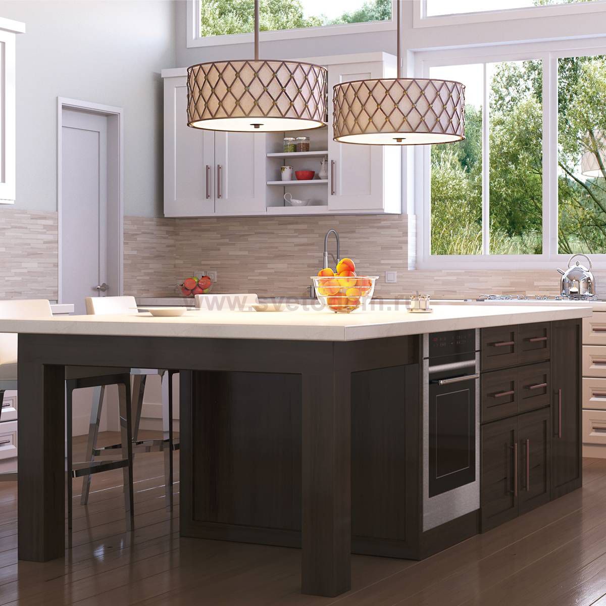 Подвесной светильник Natural concept QZ/BROWNLATT/P/L BROWN LATTICE