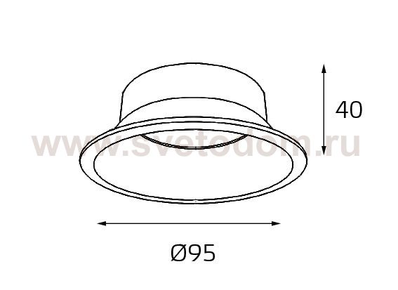 reflector for 3160 black отражатель для светильника