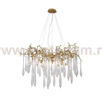 Люстра Crystal Lux REINA SP8 D1000 GOLD PEARL (3580/308)