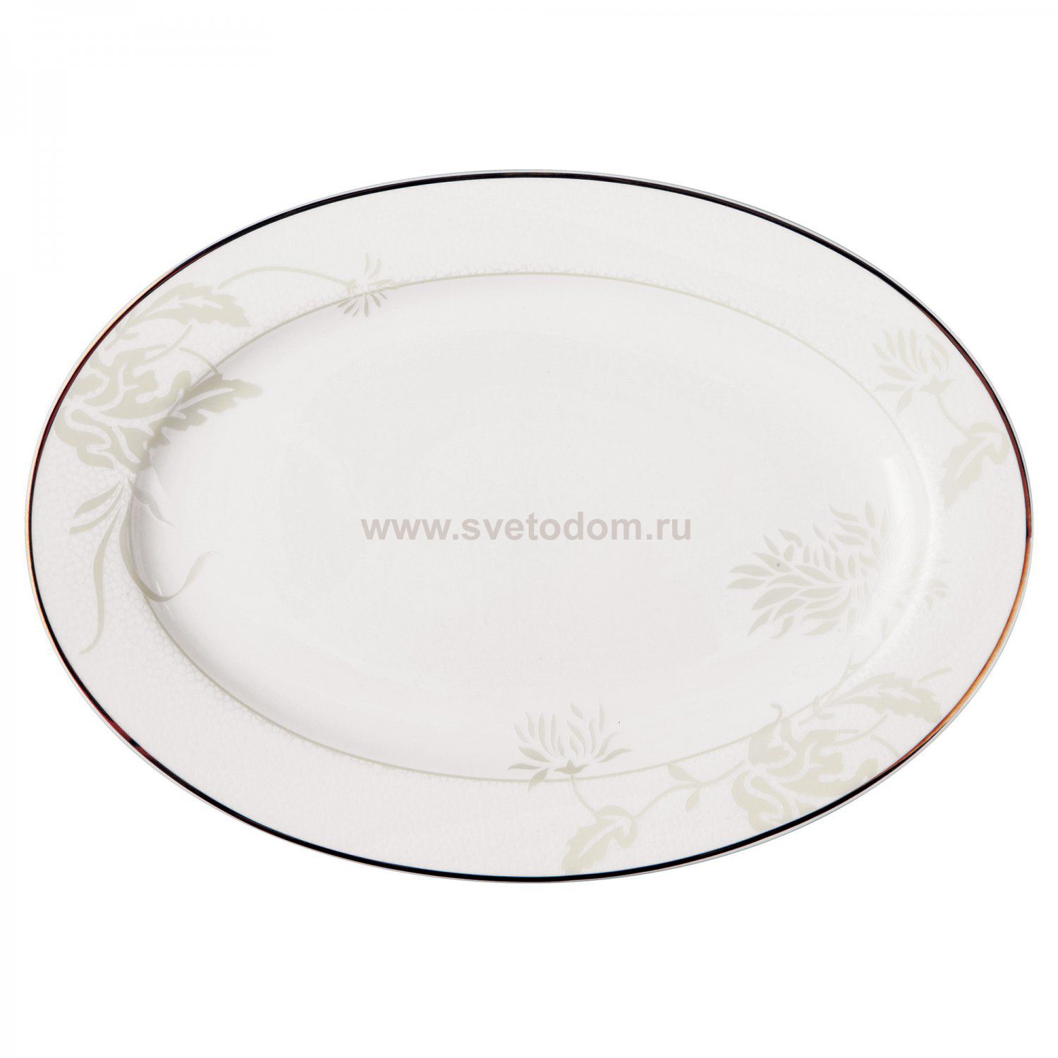 Хризантема блюдо овальное 31 см 1 шт. 913 Royal Aurel