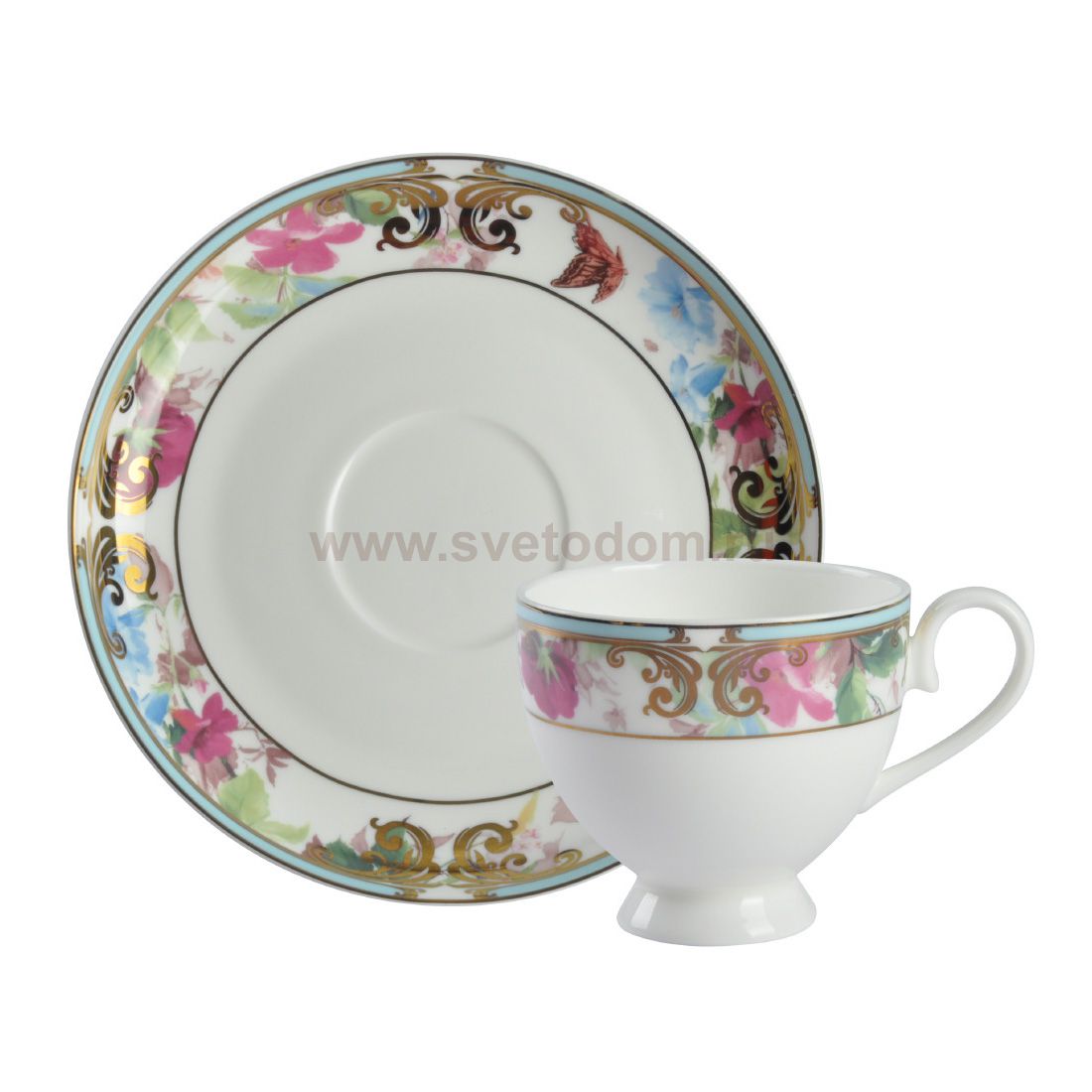 Цветущий сад чайная пара арт. 225 Royal Aurel