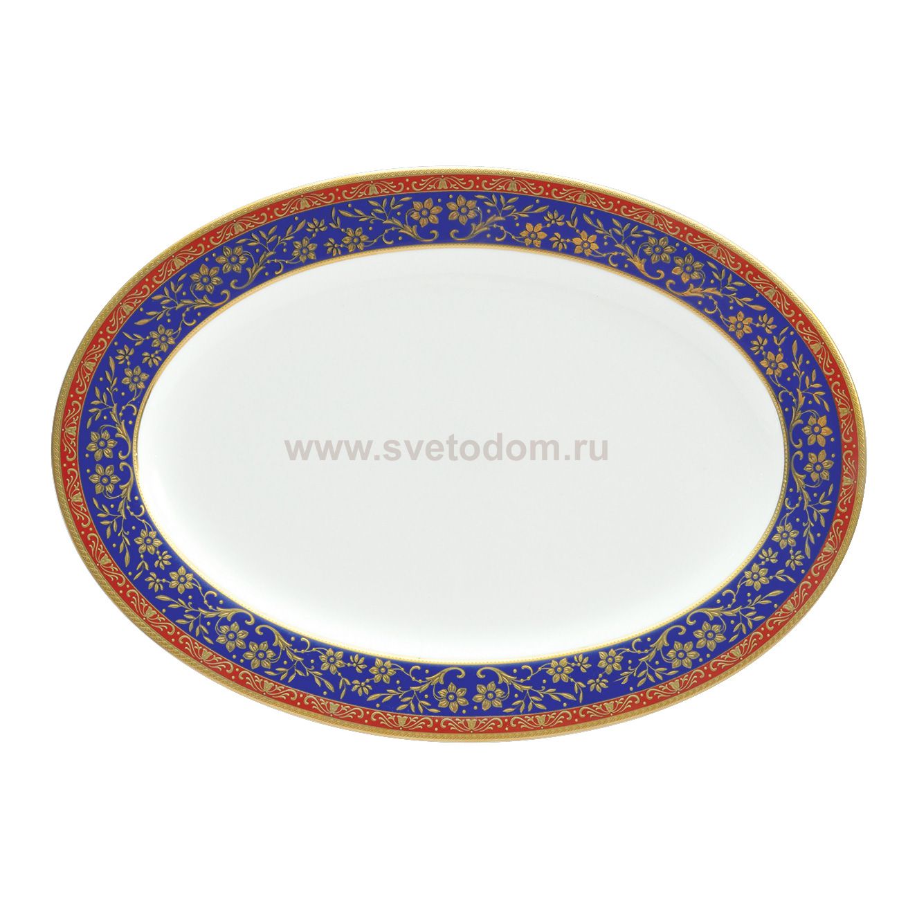 Кобальт блюдо овальное 31 см 1 шт. арт. 920 Royal Aurel