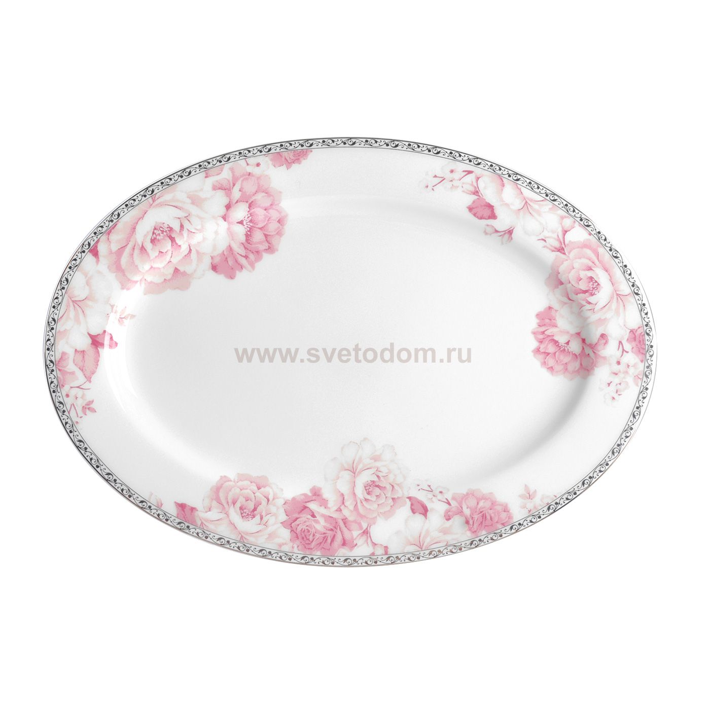 Пион блюдо овальное 31 см 1 шт. арт. 928 Royal Aurel