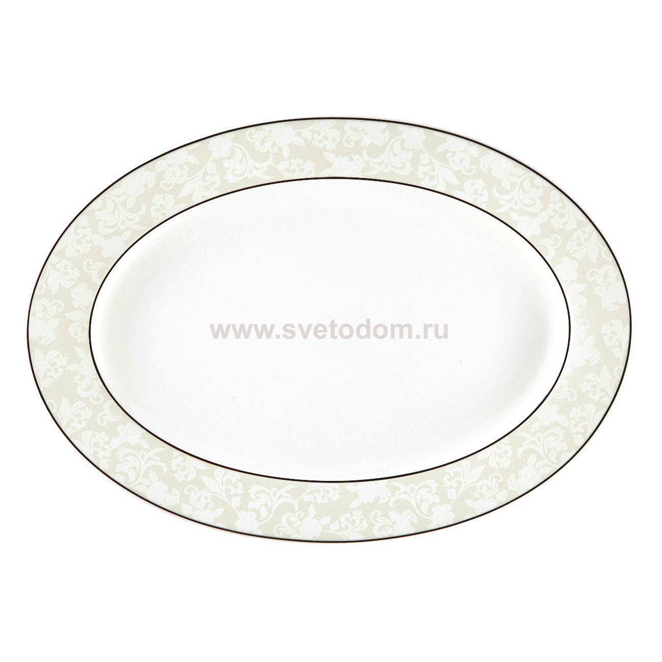 Белый лотос блюдо овальное 31 см 1 шт. 909 Royal Aurel