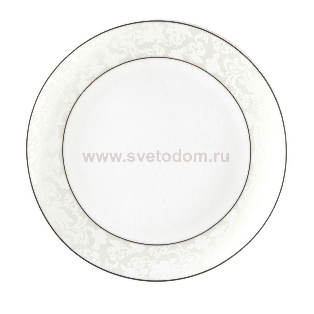 Пион белый тарелка плоская 20 см 1 шт. 505/1 Royal Aurel