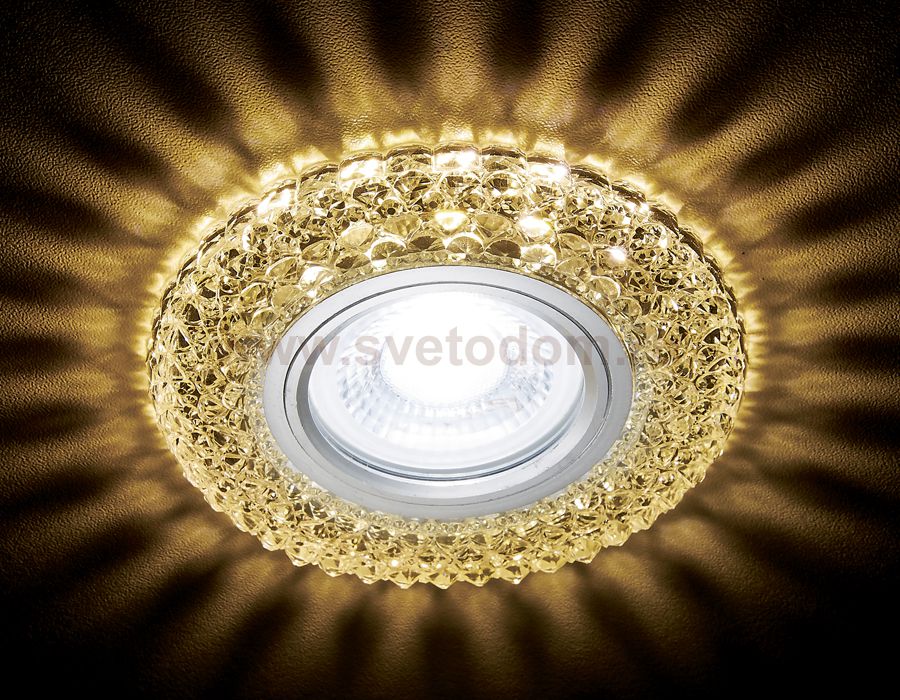 Светильник точечный Ambrella S291 CH/W хром/прозрачный хрусталь/MR16+3W(LED WARM) COMPO SPOT