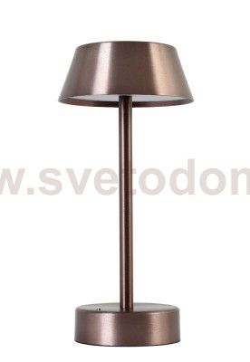 Аккумуляторная настольная лампа Crystal Lux SANTA LG1 COFFEE (3663/501)