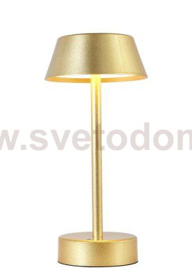 Аккумуляторная настольная лампа Crystal Lux SANTA LG1 GOLD (3662/501)
