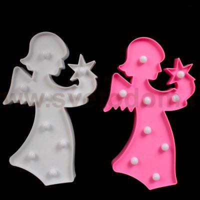 Ночник пластик от батареек 2АА 