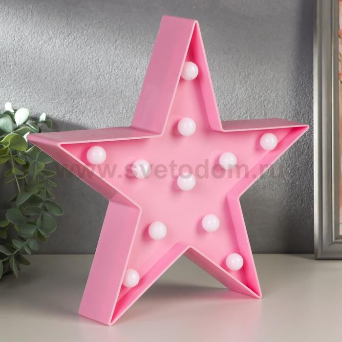 Ночник пластик от батареек 2АА 