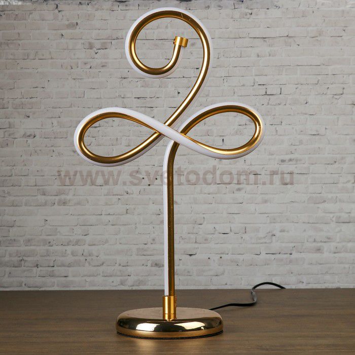 Настольная лампа металл, силикон 