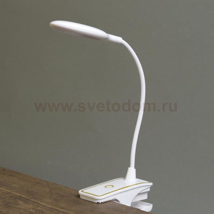 Лампа настольная прищепка сенсор 3 режима LEDх14 