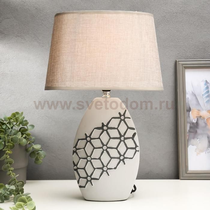 Лампа настольная с абажуром Е14 40Вт 220В 