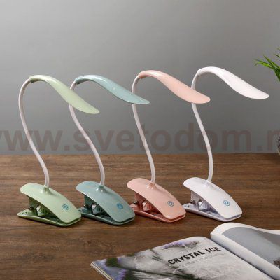 Лампа настольная сенсор на прищепке 