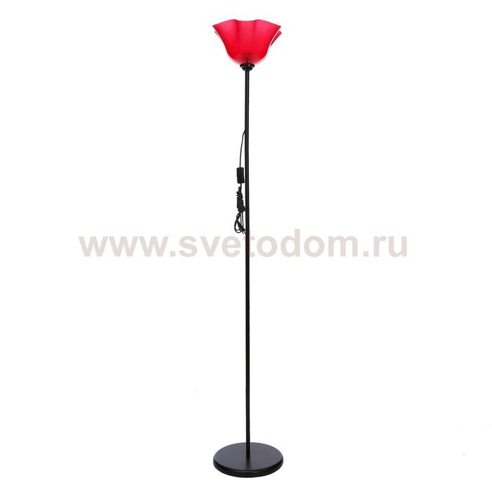 Торшер 1341059BK+RED/1 15Вт E27 черный-красный