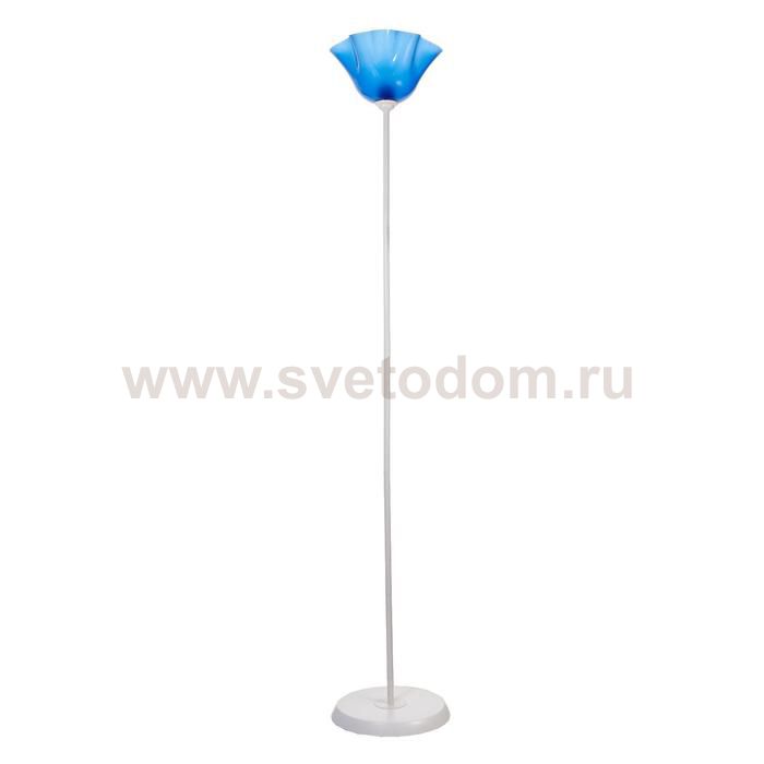 Торшер 1341059WT+BL/1 15Вт E27 белый-синий