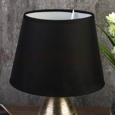 Лампа настольная 7515129TL/1 E14 40Вт черный-золото 19х19х29,5 см