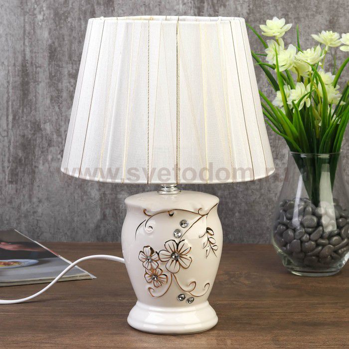 Лампа настольная 7555096TL/1 E14 40Вт белый 19,5х19,5х28,5 см